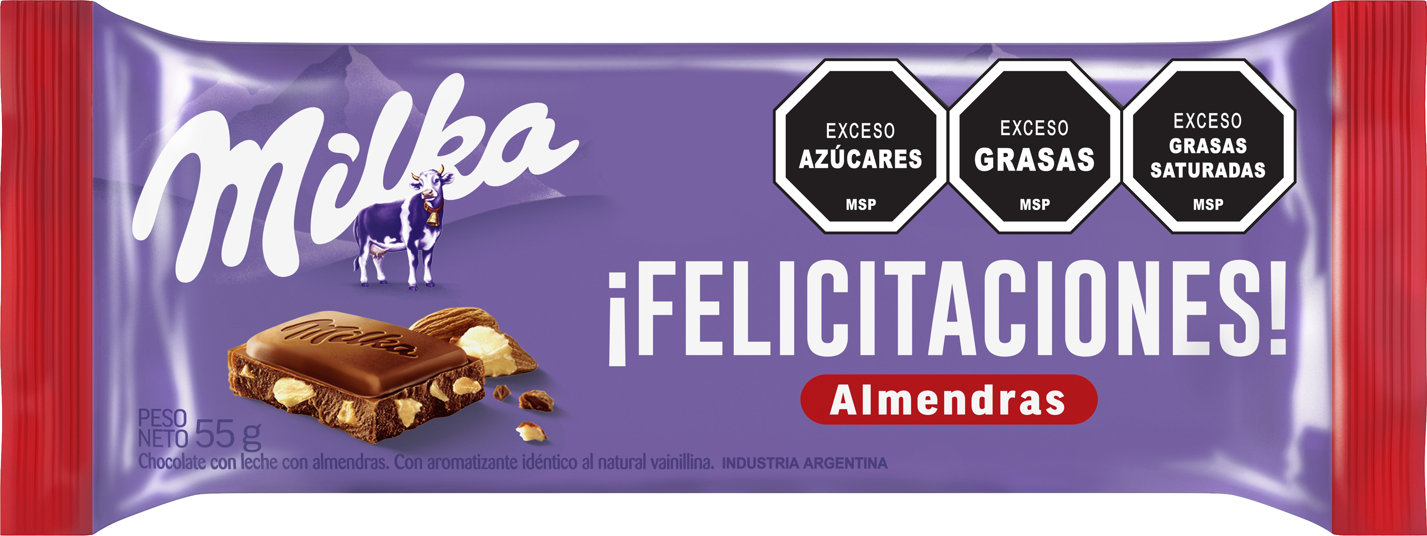 Milka Almendras 55g - Nerilan Uruguay